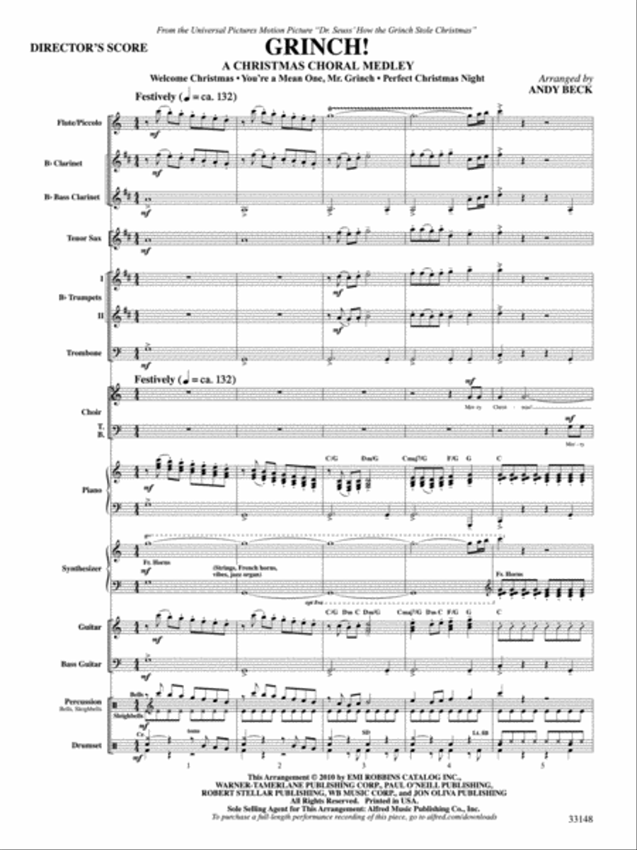 Grinch! A Christmas Choral Medley Choir scores gallery preview page 2