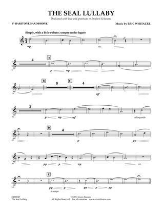 The Seal Lullaby - Eb Baritone Saxophone
