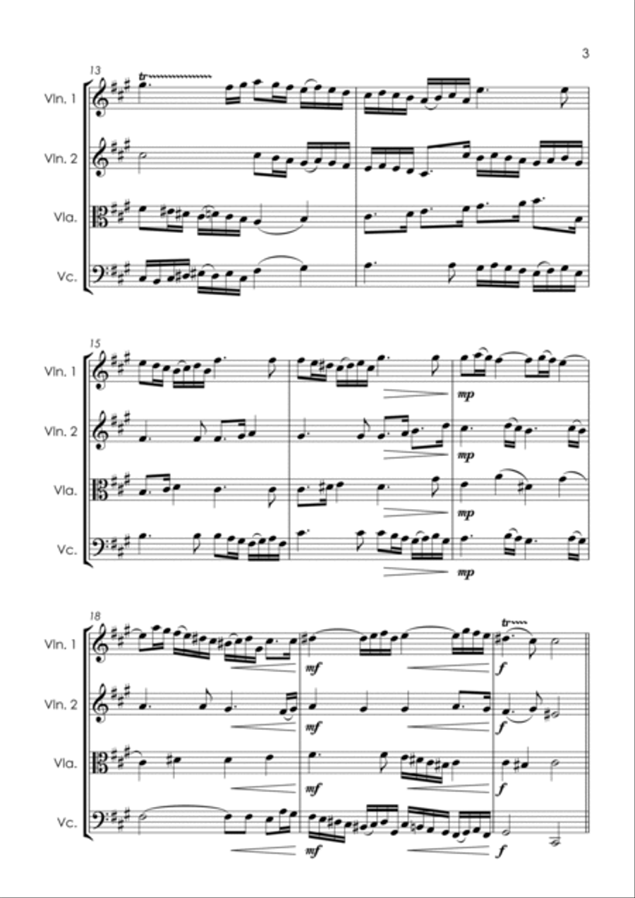 COMPLETE: The Fairy Queen (Purcell): A selection of 6 pieces - string quartet String Quartet scores gallery preview page 6