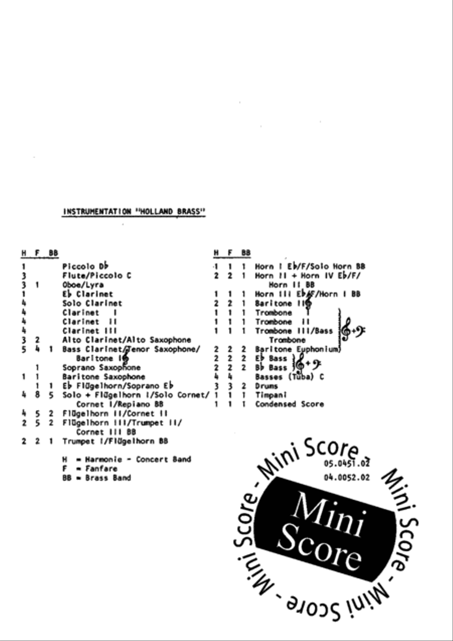 Holland Brass Brass Band scores gallery preview page 3