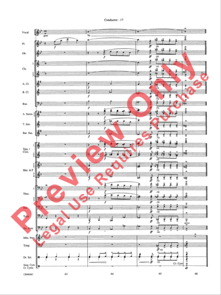 As Time Goes By Concert Band scores gallery preview page 20