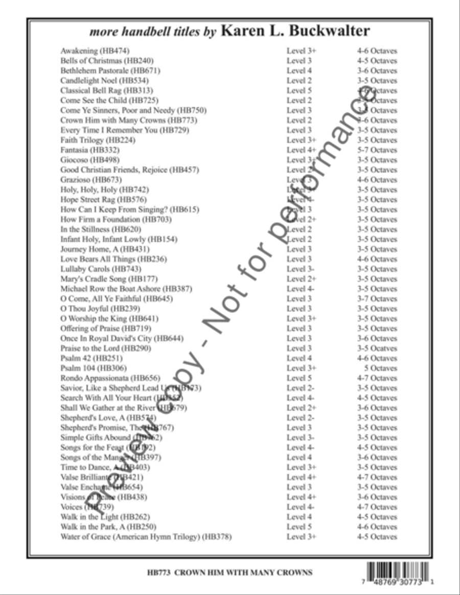 Crown Him With Many Crowns Score scores gallery preview page 13