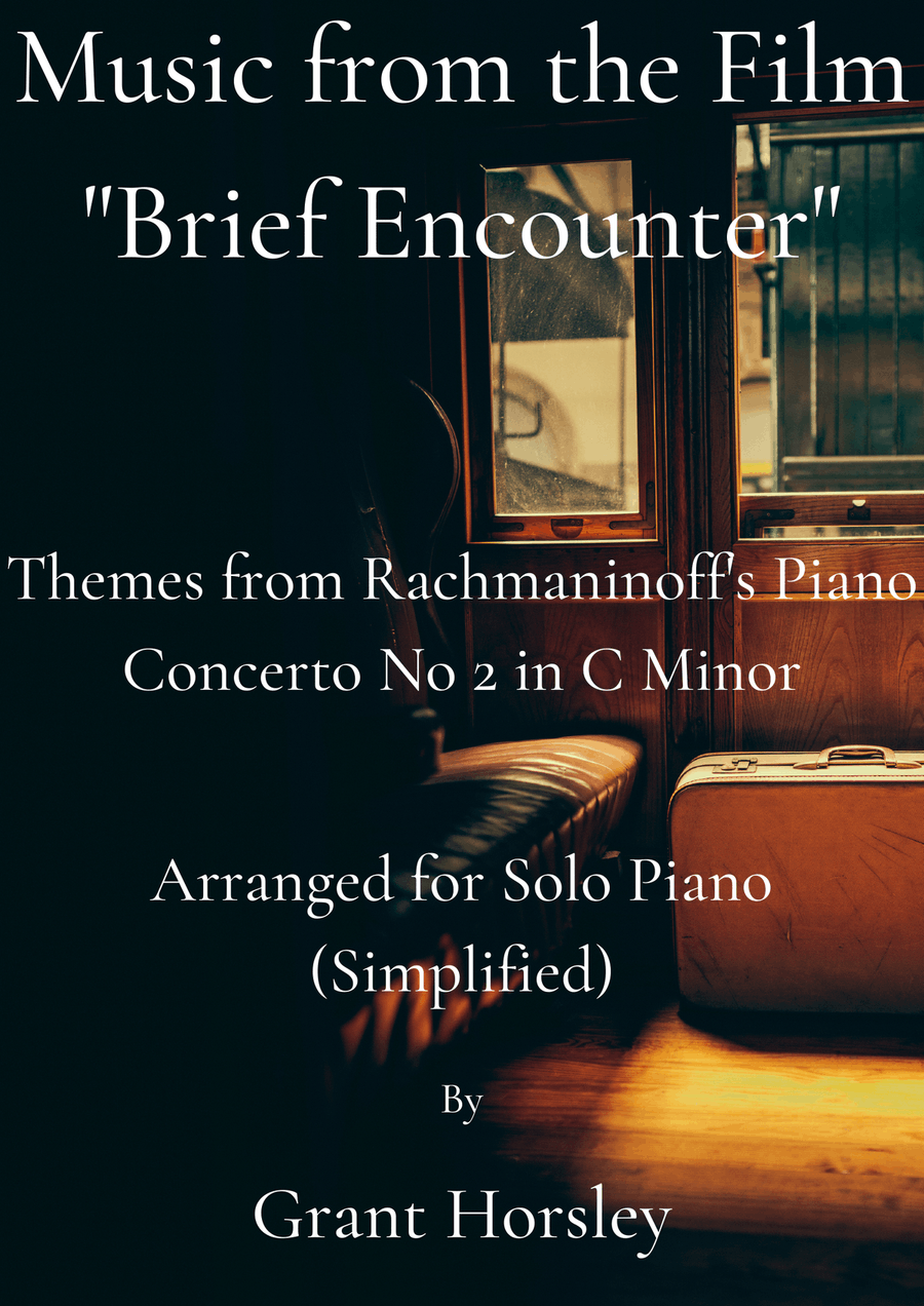 Music from the film Brief Encounter by Rachmaninoff- Arranged for Solo Piano (simplified) Piano Solo scores gallery preview page 1