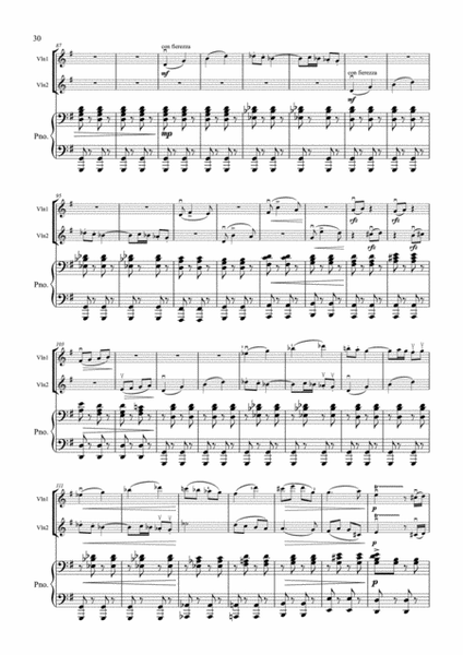 Saint-Saens - Pas Redouble Op.86 - 2 Violins, Violin Duo, Violin Group & Piano