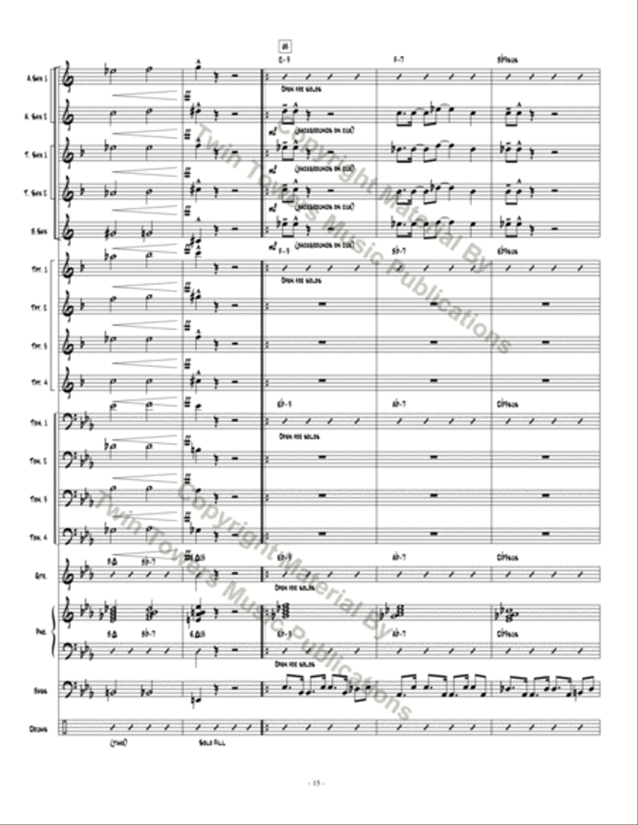 Summer Groove Jazz Ensemble scores gallery preview page 16