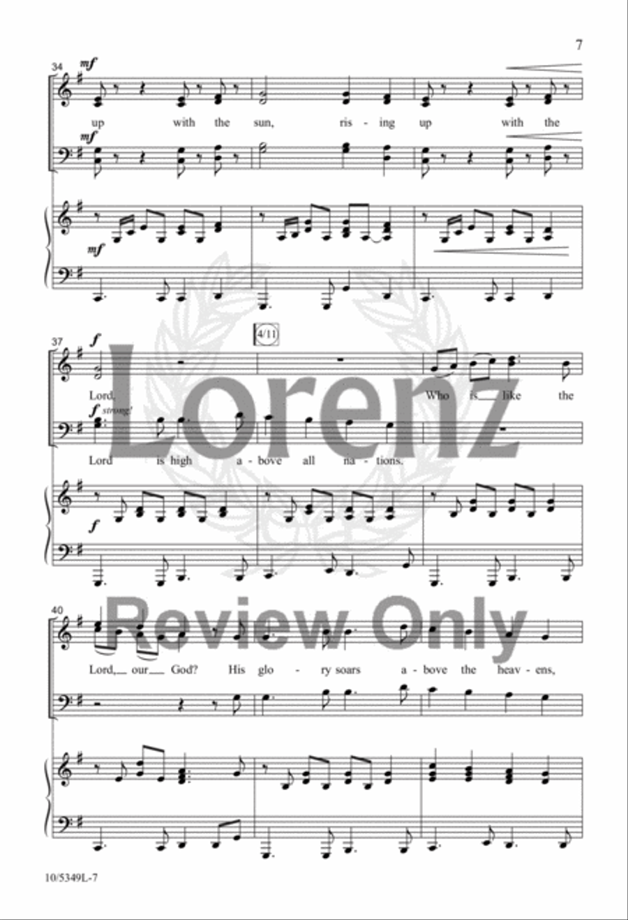 Rising Up with the Sun 4-Part scores gallery preview page 5