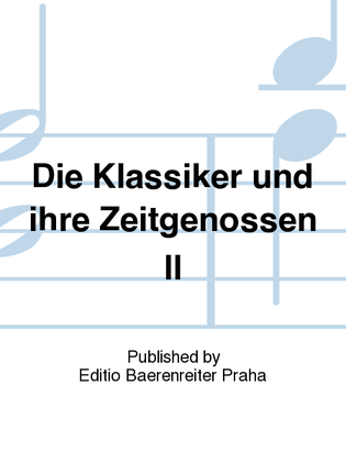 Book cover for Die Klassiker und ihre Zeitgenossen II