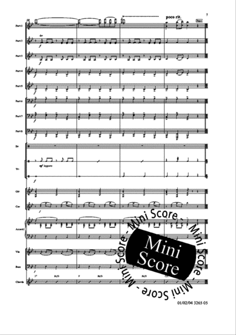 Traditional Portugese Folk Tunes Concert Band scores gallery preview page 13