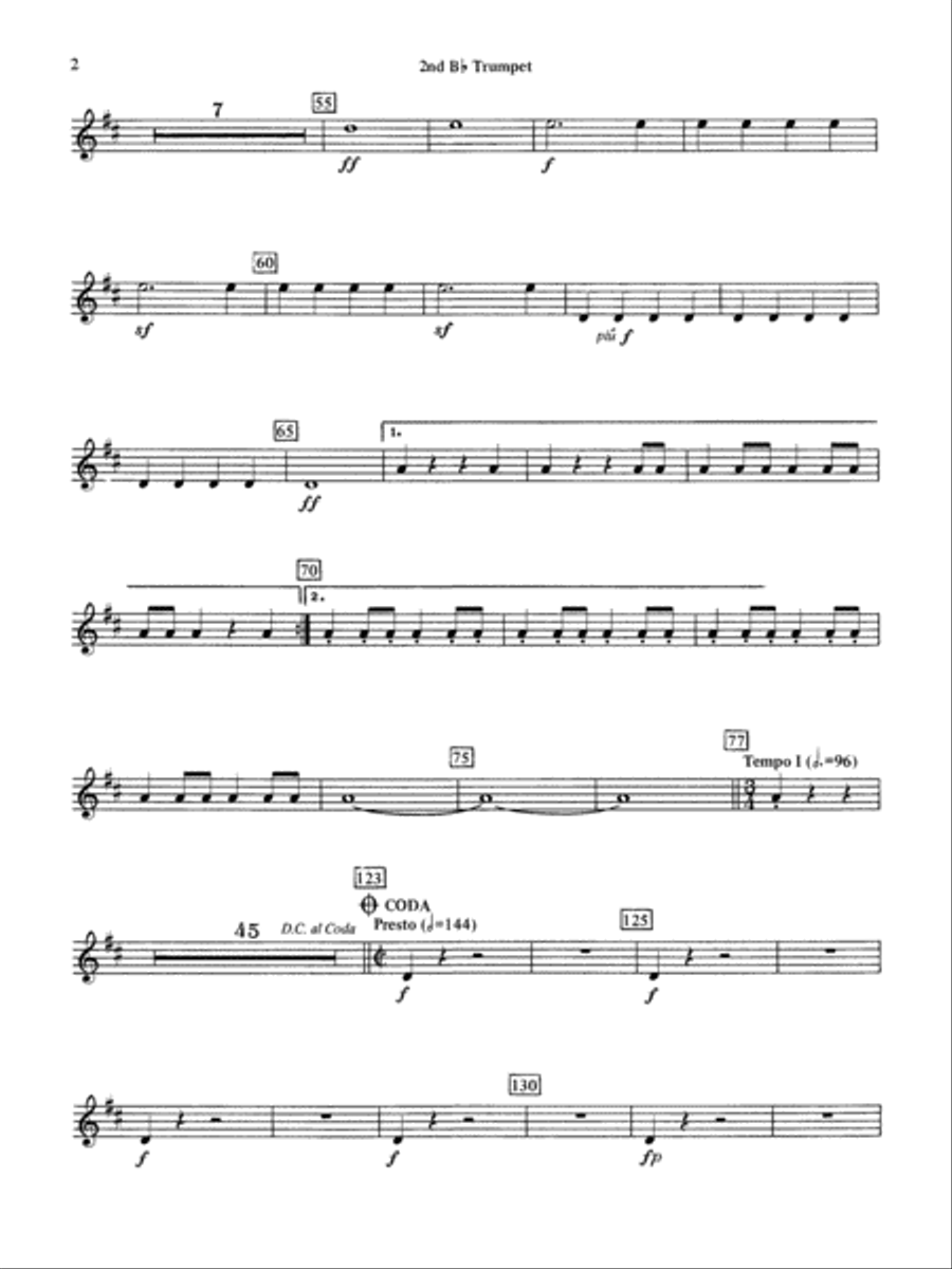 Beethoven's 5th Symphony, Finale: 2nd B-flat Trumpet Full Orchestra scores gallery preview page 2