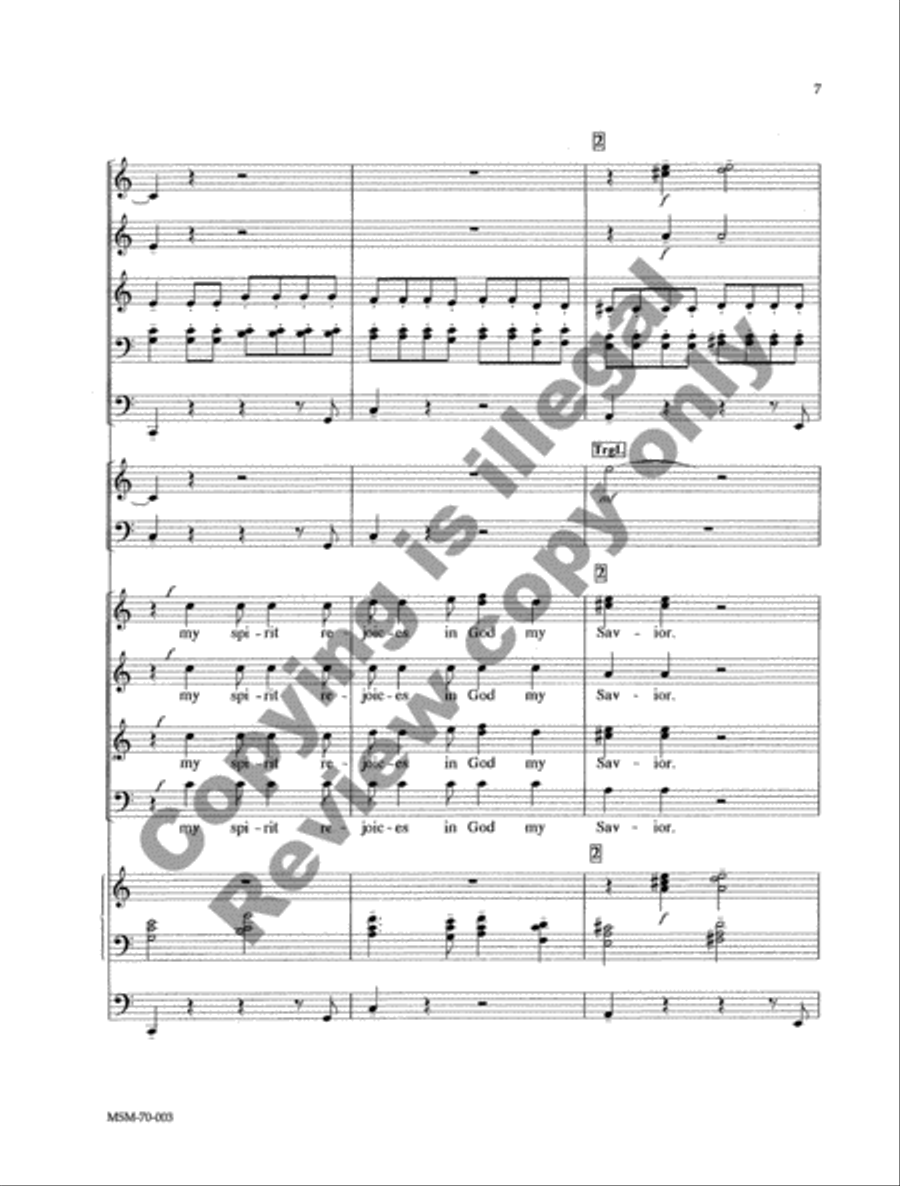 Magnificat (Full Score) Magnificat (Full Score) Choir scores gallery preview page 7