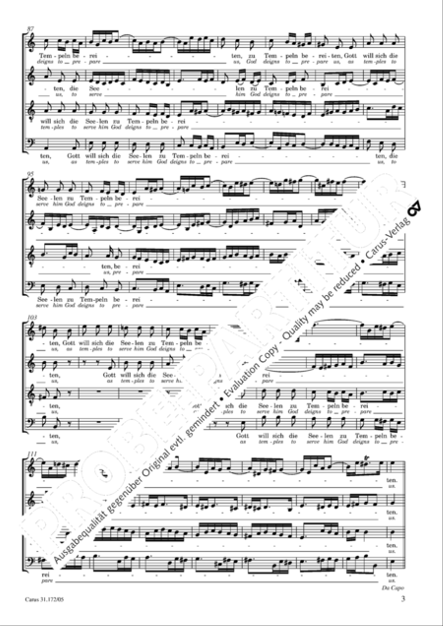 Sound forth, now with singing (Erschallet, ihr Lieder) 4-Part scores gallery preview page 4