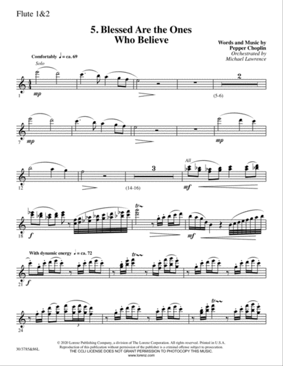 Once Upon a Morning - Set of Parts Choir scores gallery preview page 4