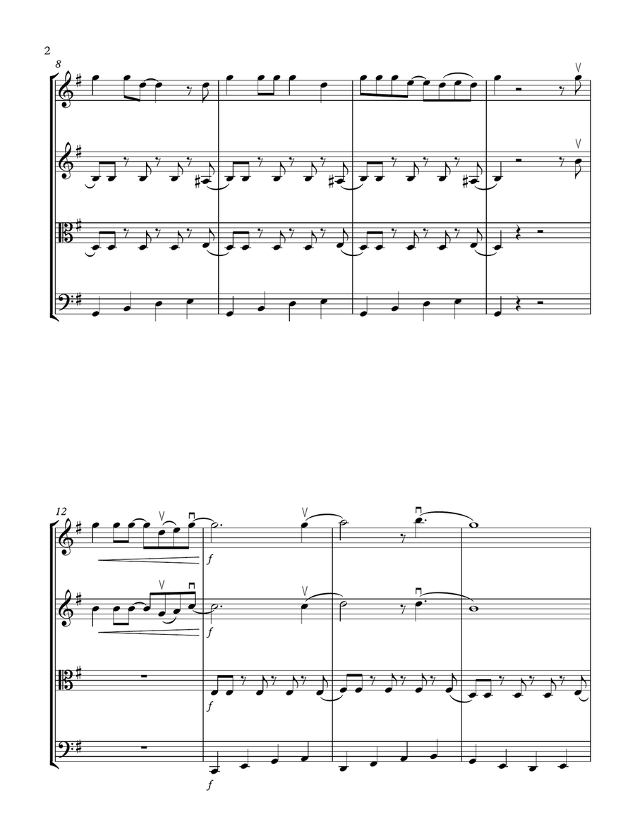 All Shook Up String Quartet scores gallery preview page 2