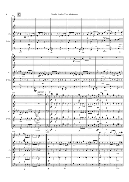 Gounod: Funeral March of a Marionette (Marche Funèbre d’une Marionette)(HitchcockTV) - wind quintet image number null