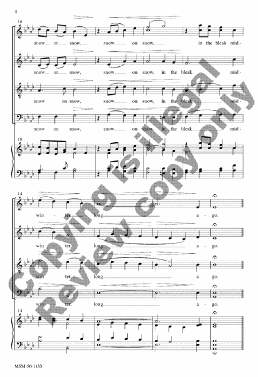 In the Bleak Midwinter Divisi scores gallery preview page 14