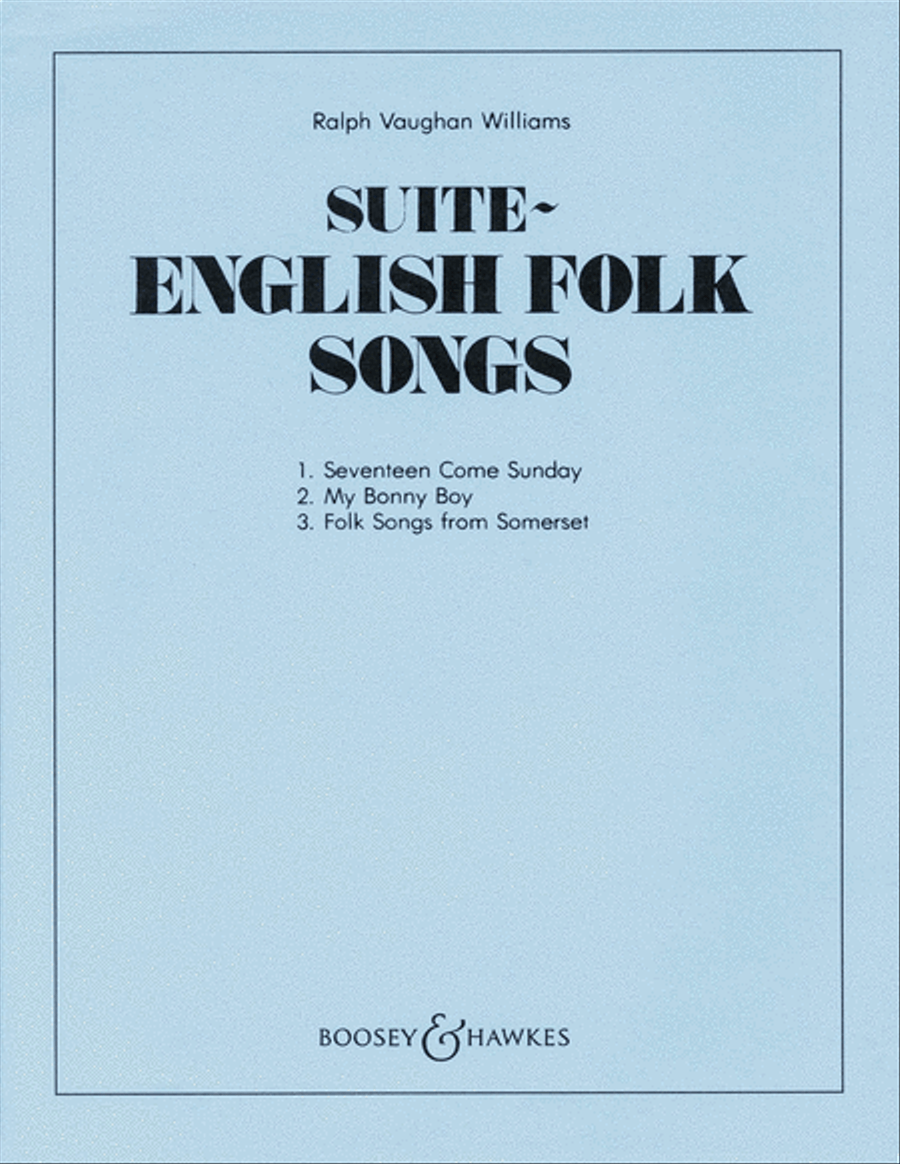 English Folk Songs (Suite) by Ralph Vaughan Williams Orchestra - Sheet Music
