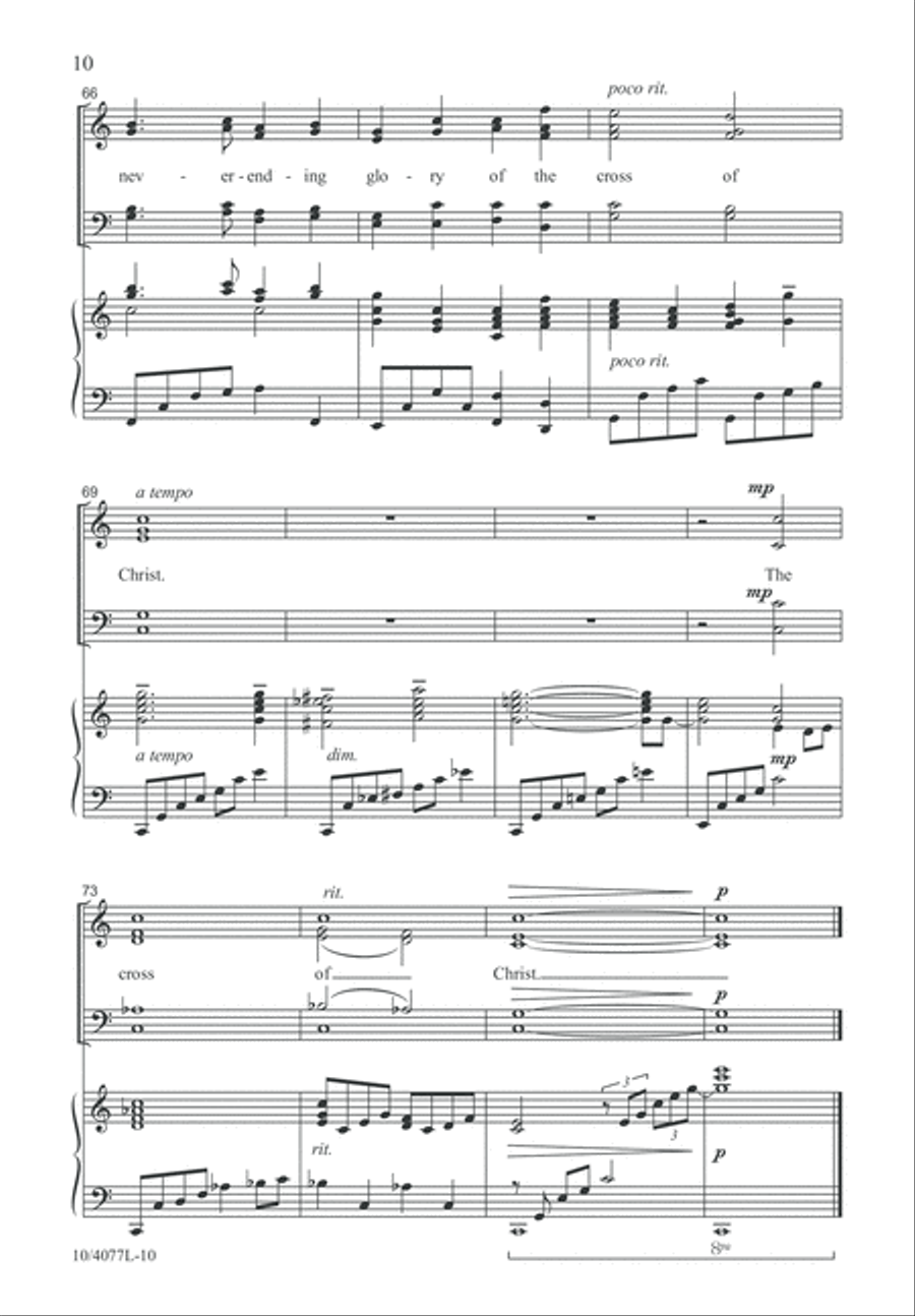 The Glory of the Cross 4-Part scores gallery preview page 11