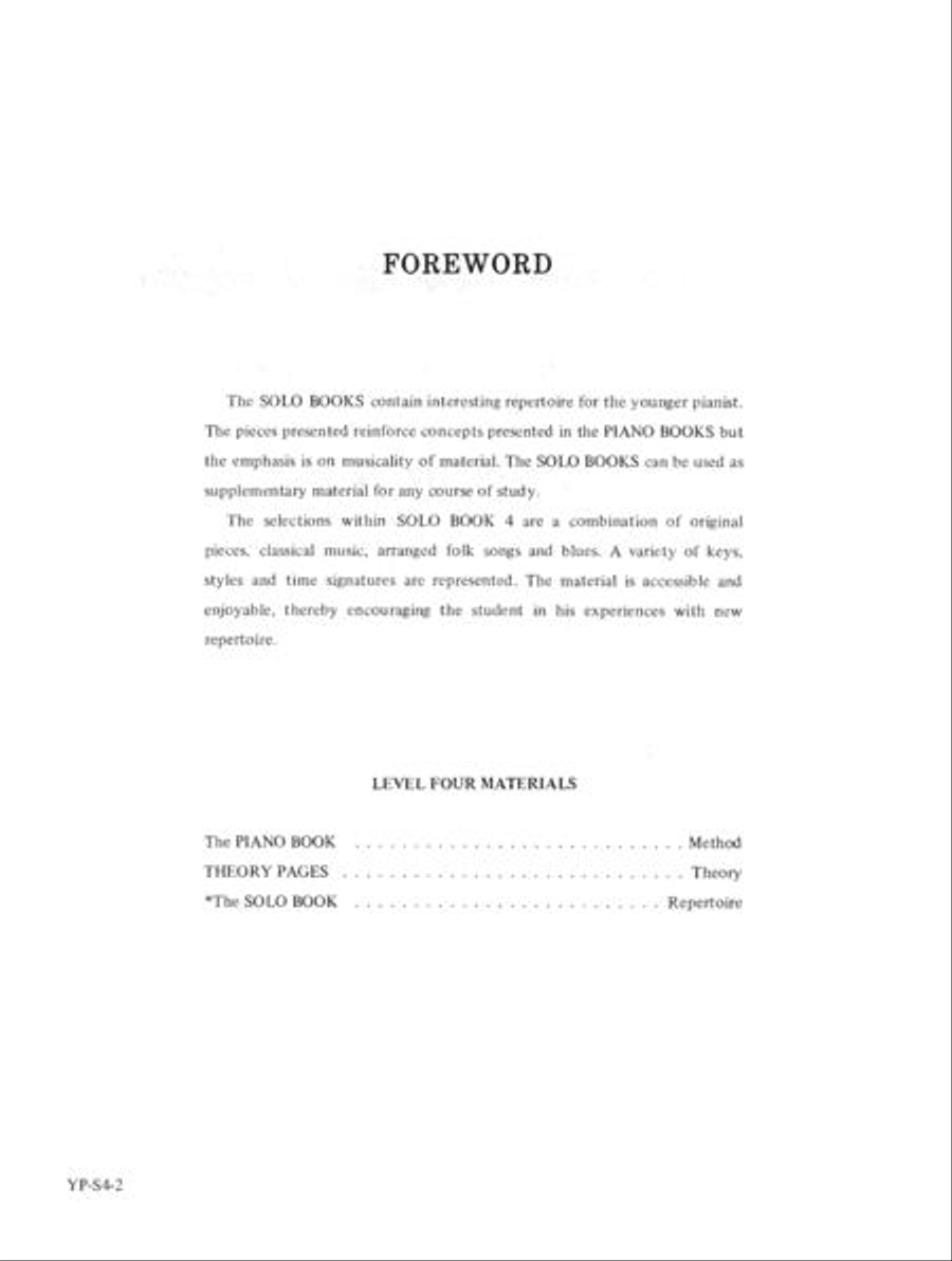 Noona Young Pianist Solo Book 4 Piano Method scores gallery preview page 3
