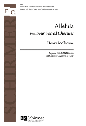Book cover for Alleluia from Four Sacred Choruses (Piano/Vocal Score)