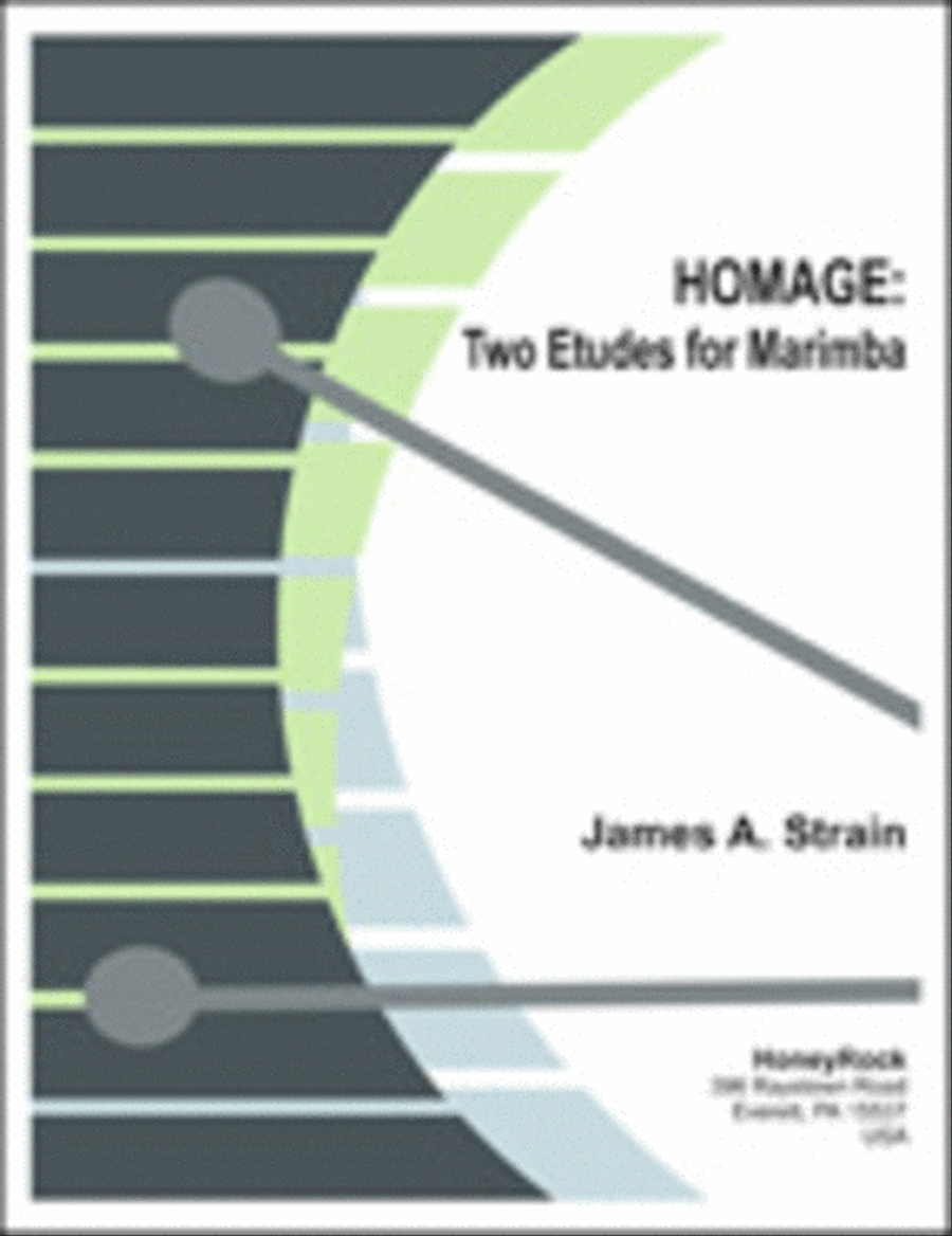 HOMAGE: Two Etudes for Marimba Marimba scores gallery preview page 1