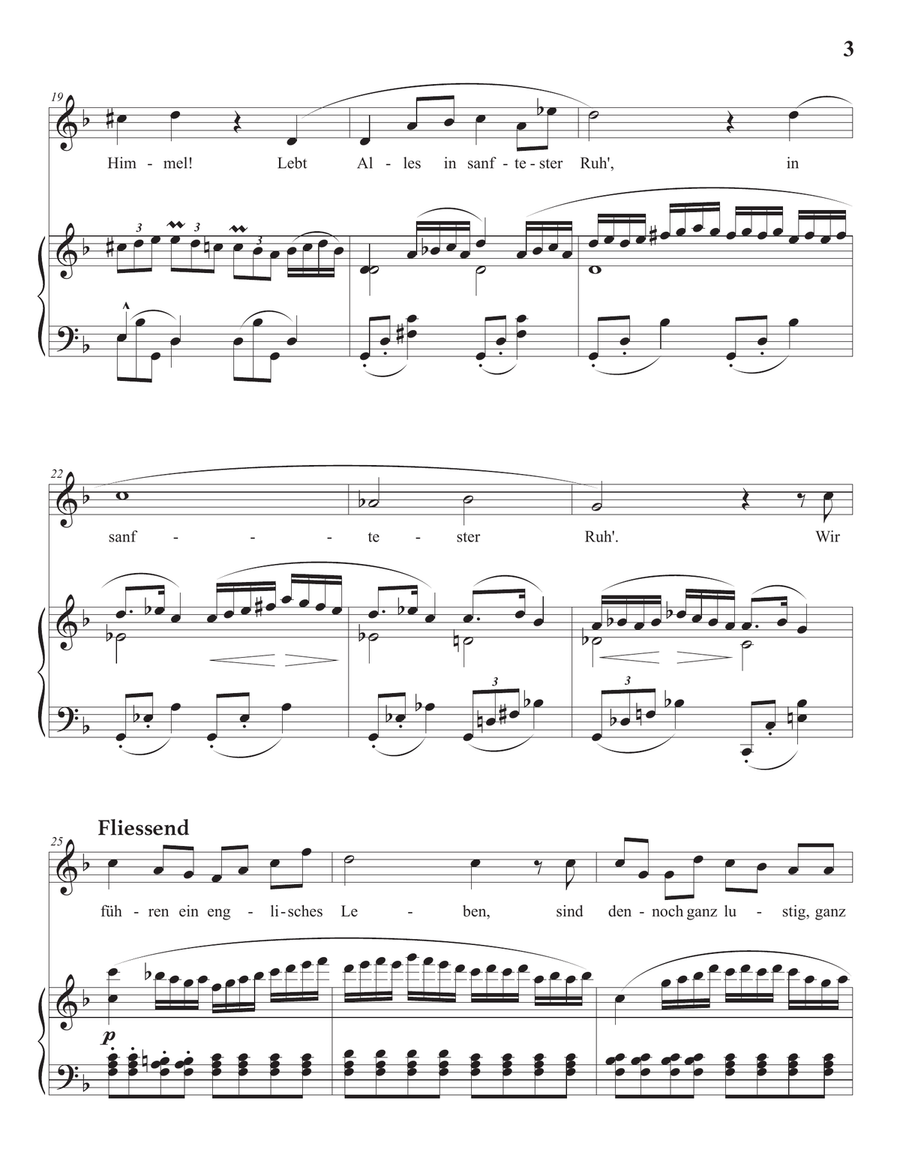MAHLER: Das himmlische Leben (transposed to F major) Piano, Vocal scores gallery preview page 4