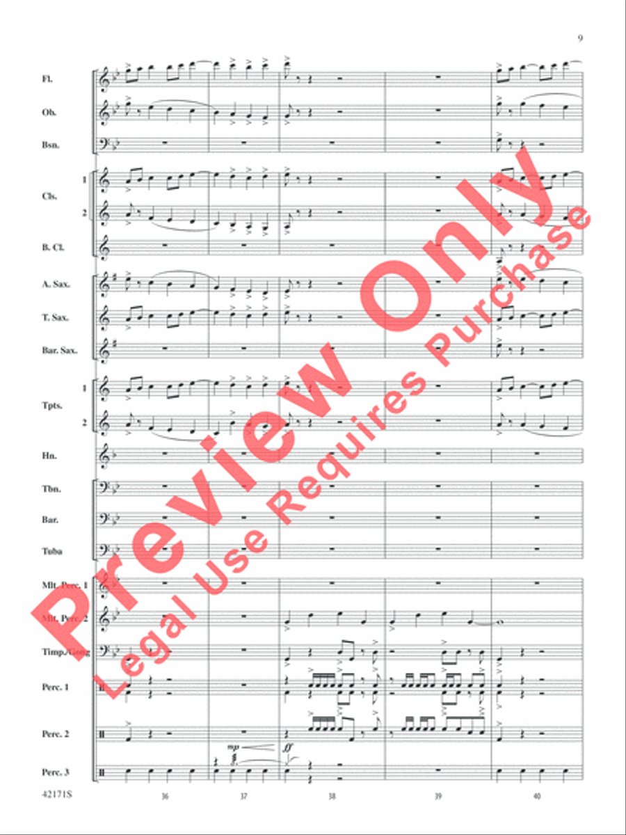 Prelude and Firestorm Concert Band scores gallery preview page 10