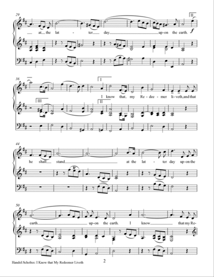 Handel: I Know That My Redeemer Liveth [Messiah] for Organ Organ Solo scores gallery preview page 4