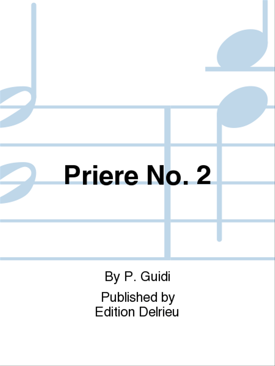 Priere No. 2 Voice scores gallery preview page 1