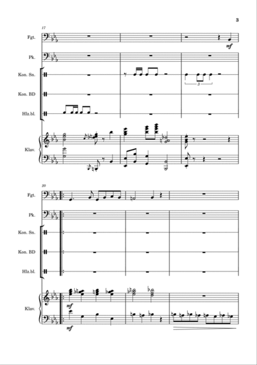 March/Marsch Bassoon scores gallery preview page 3