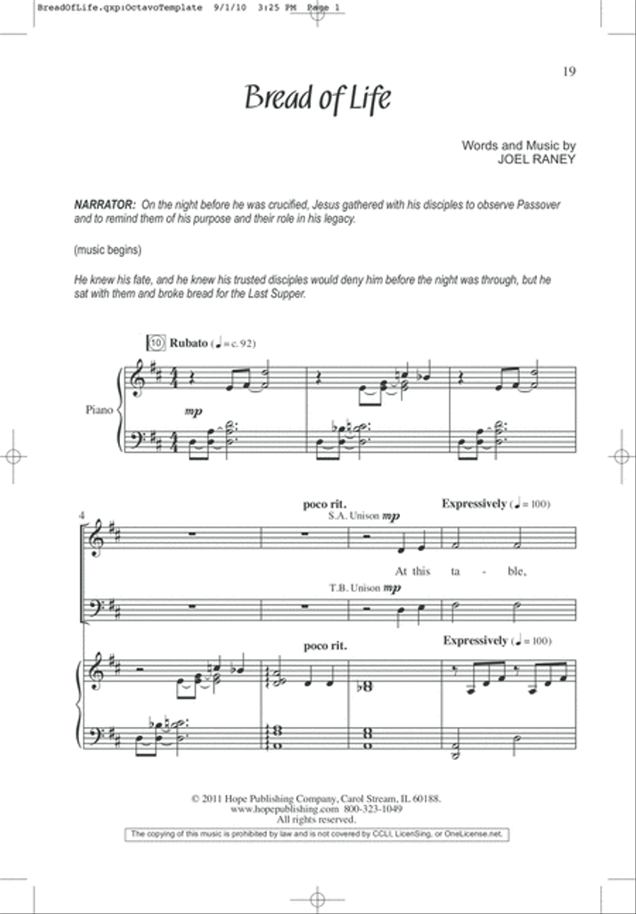 We Remember Calvary (SATB) 4-Part scores gallery preview page 21