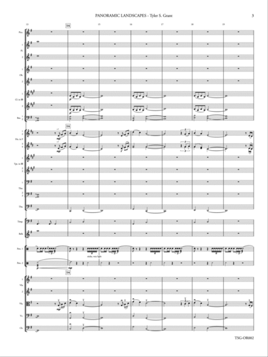 Panoramic Landscapes: Score Full Orchestra scores gallery preview page 5