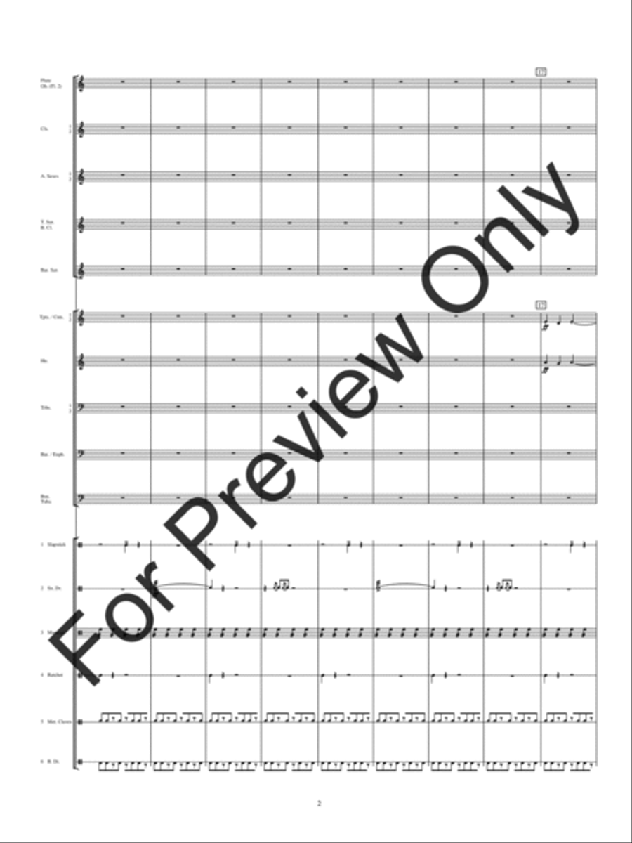 Electricity (Score) Concert Band scores gallery preview page 5