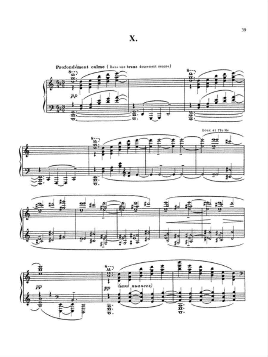 Debussy: Prelude - Book I, No. 10 Piano Solo scores gallery preview page 1