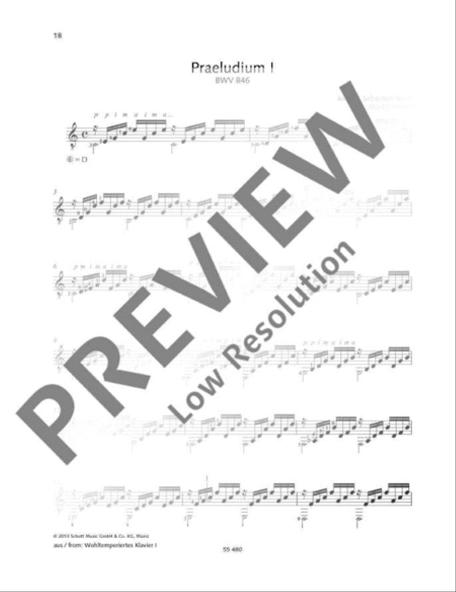 Bach for Guitar Classical Guitar scores gallery preview page 19