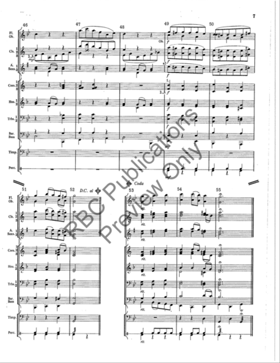 Quartett Concert Band scores gallery preview page 8