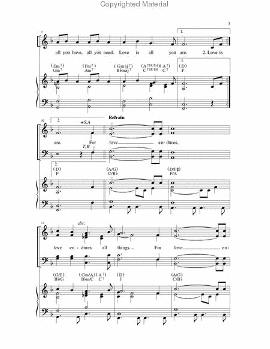 Love Endures Love Endures 4-Part scores gallery preview page 3