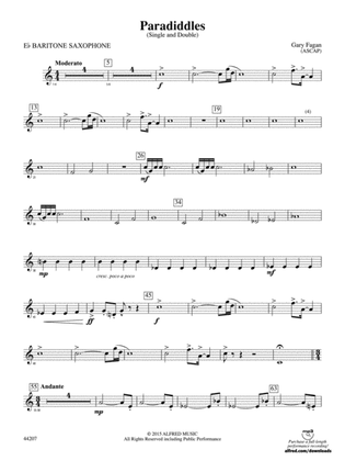 Paradiddles: E-flat Baritone Saxophone