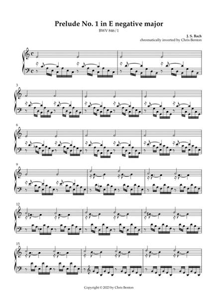 The Complete Well-Tempered Clavier, Part 1 (BWV 846-869) - Chromatically Inverted