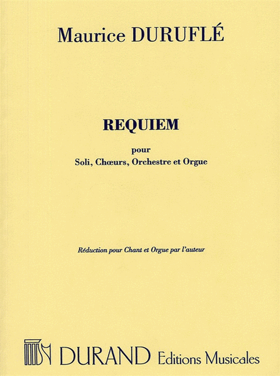 Requiem Opus 9 - Vocal Score