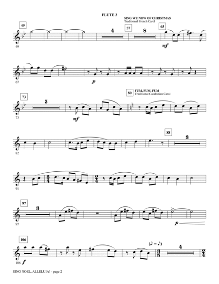 Sing Noel, Alleluia! - Flute 2
