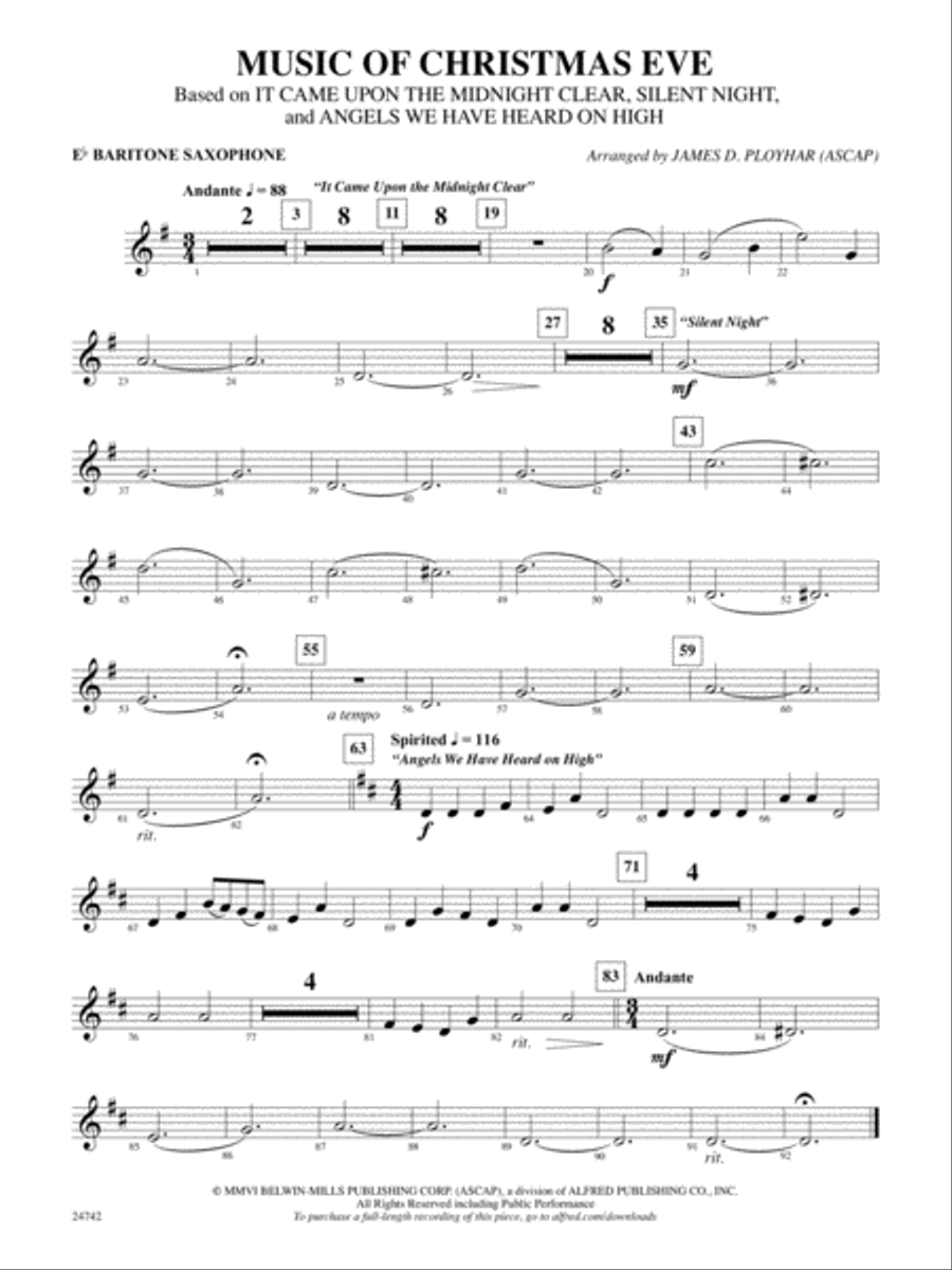 Music of Christmas Eve (Based on 