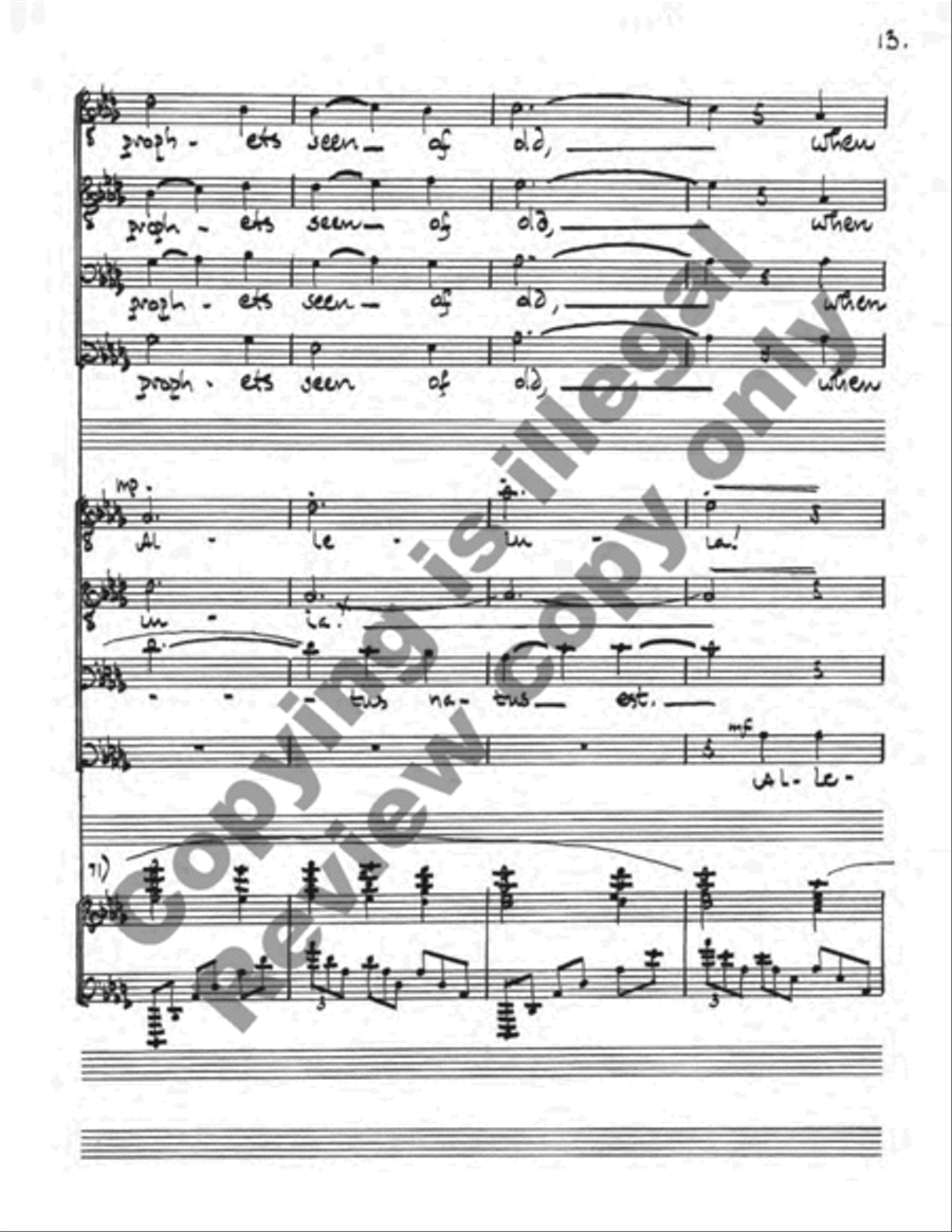 The Midnight Clear TTBB scores gallery preview page 13