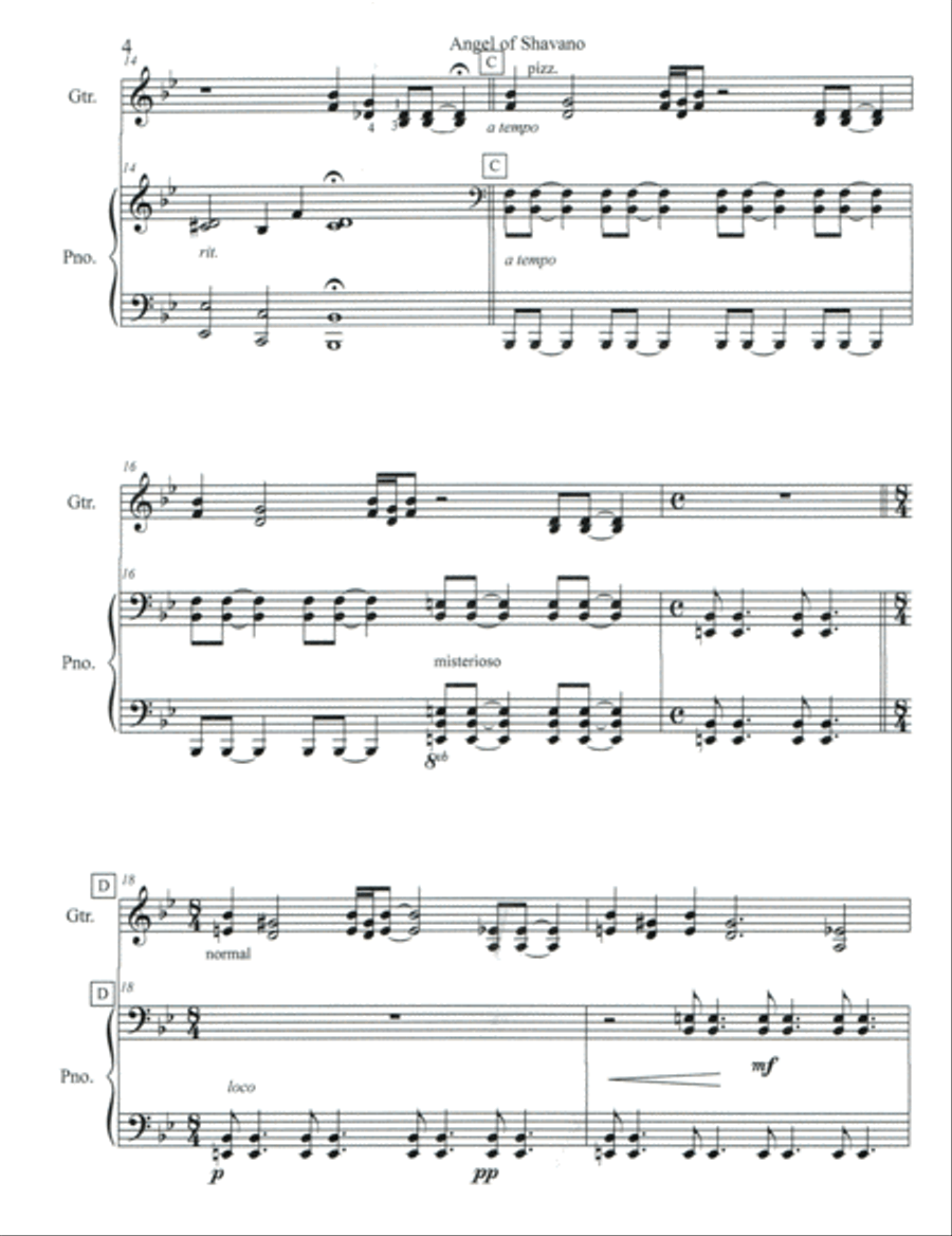 Angel of Shavano Acoustic Guitar scores gallery preview page 5