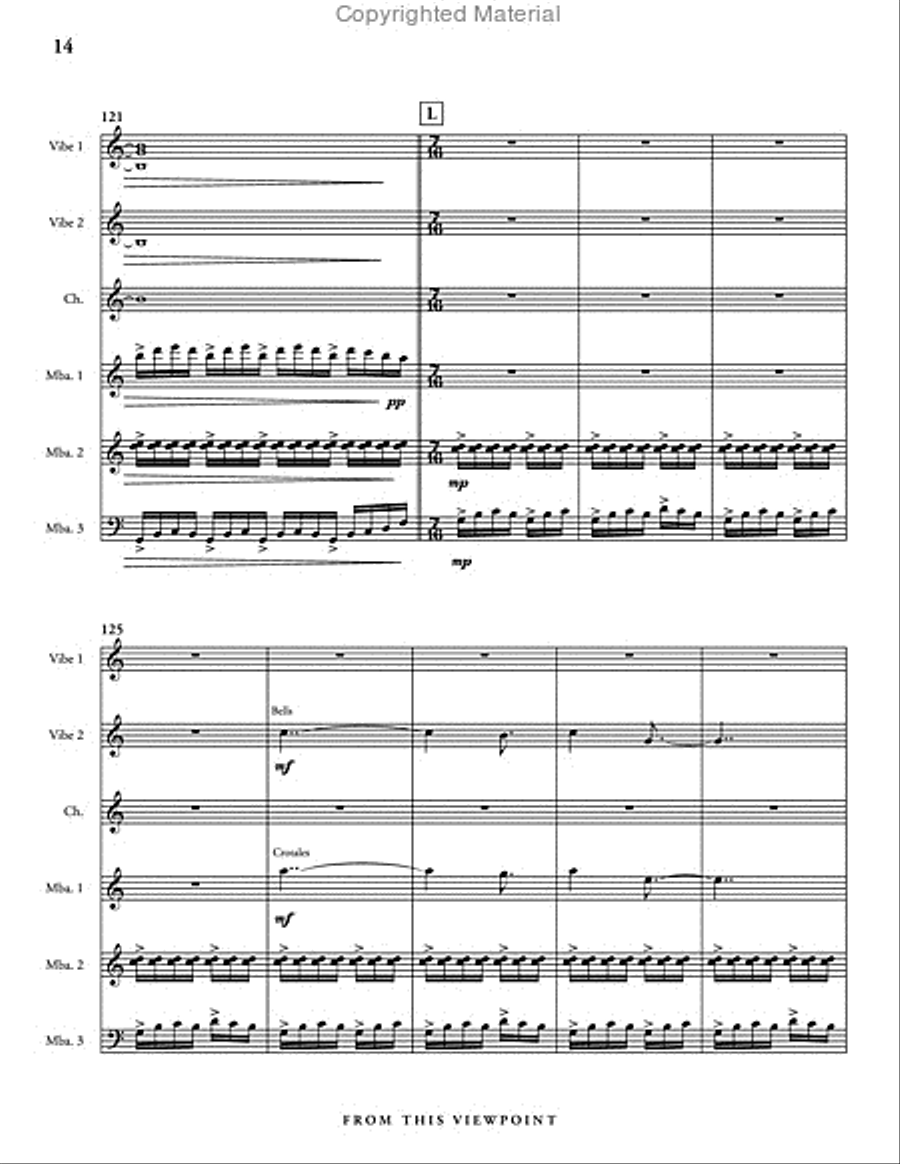 From this Viewpoint Percussion Ensemble scores gallery preview page 15