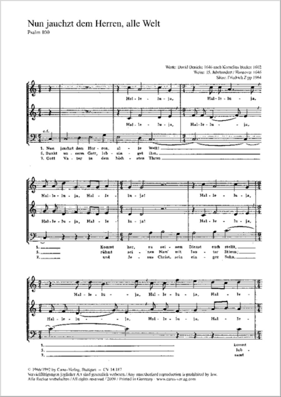 Nun jauchzt dem Herren, alle Welt SA scores gallery preview page 6