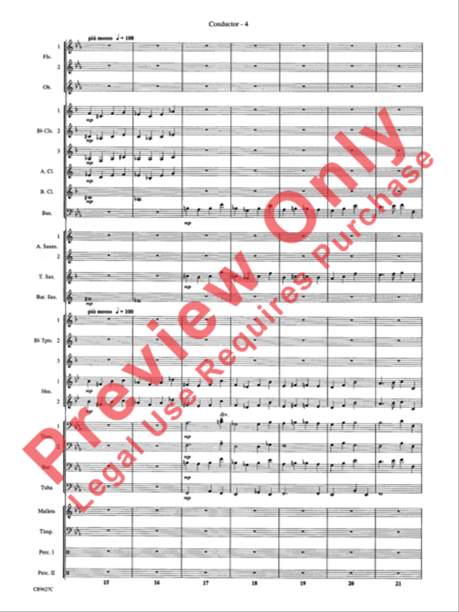 How the Grinch Stole Christmas Concert Band scores gallery preview page 7