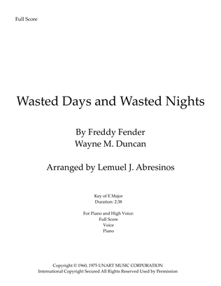 Wasted Days And Wasted Nights