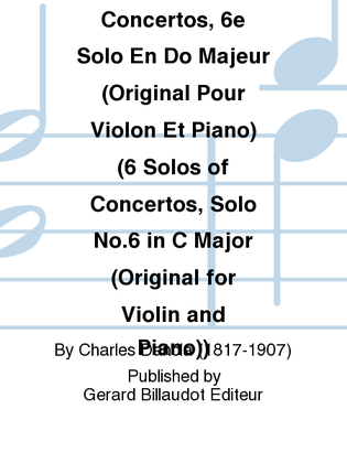 Book cover for 6 Solos De Concertos, 6E Solo En Do Majeur Op. 77, No. 2