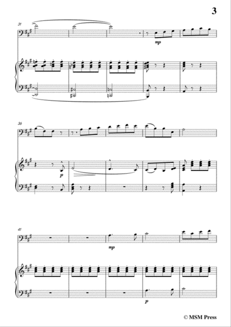Berlioz-Villanelle,for Cello and Piano Voice scores gallery preview page 5