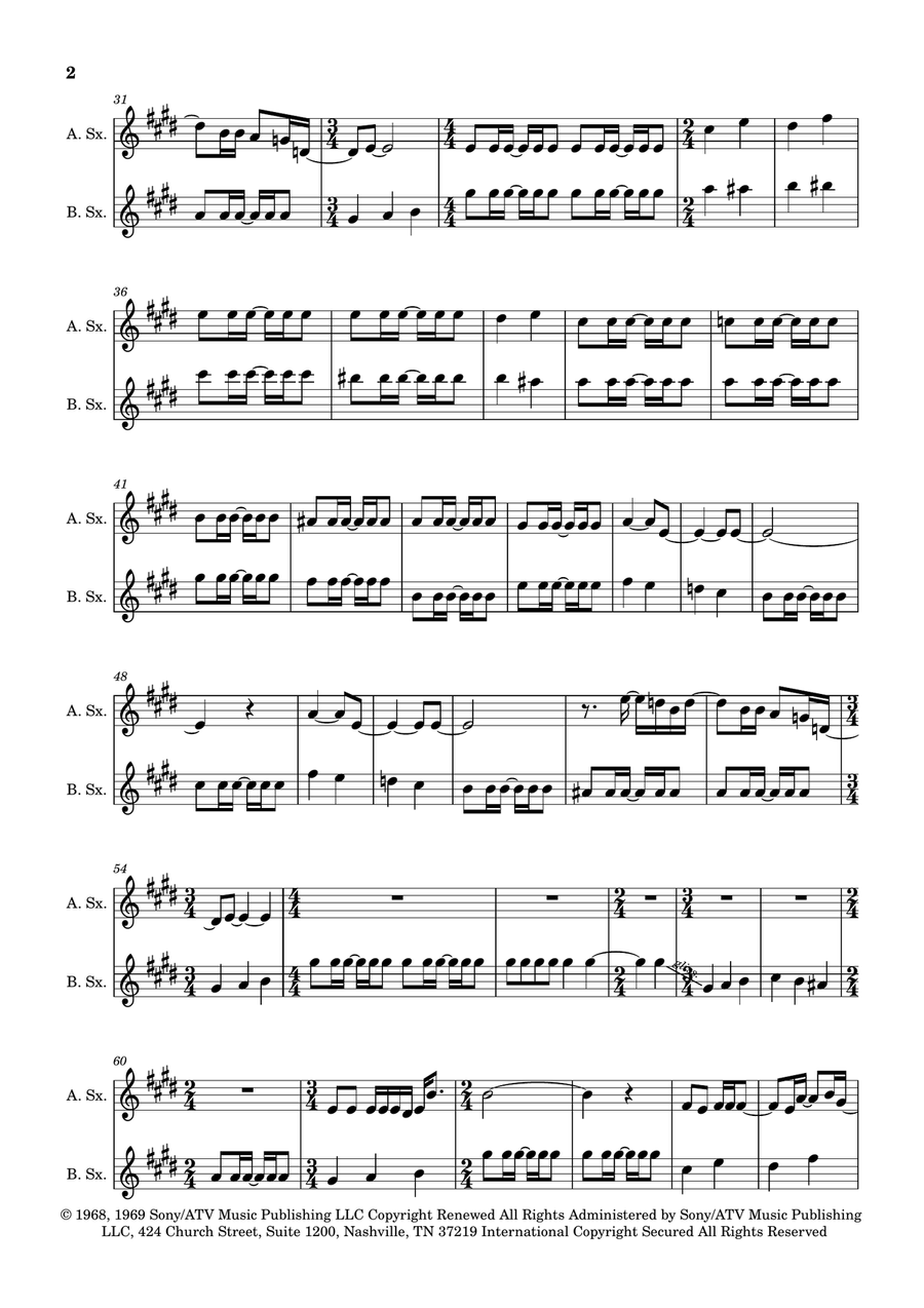 Blackbird Woodwind Duet scores gallery preview page 2